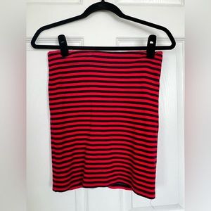 Madewell Striped Body-Con Mini Skirt